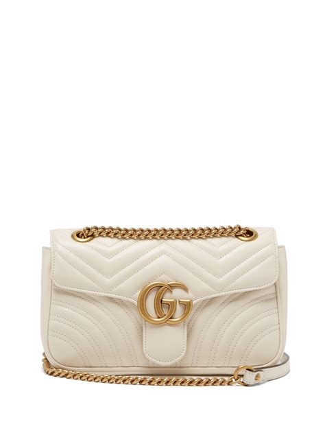 white gucci marmont small.